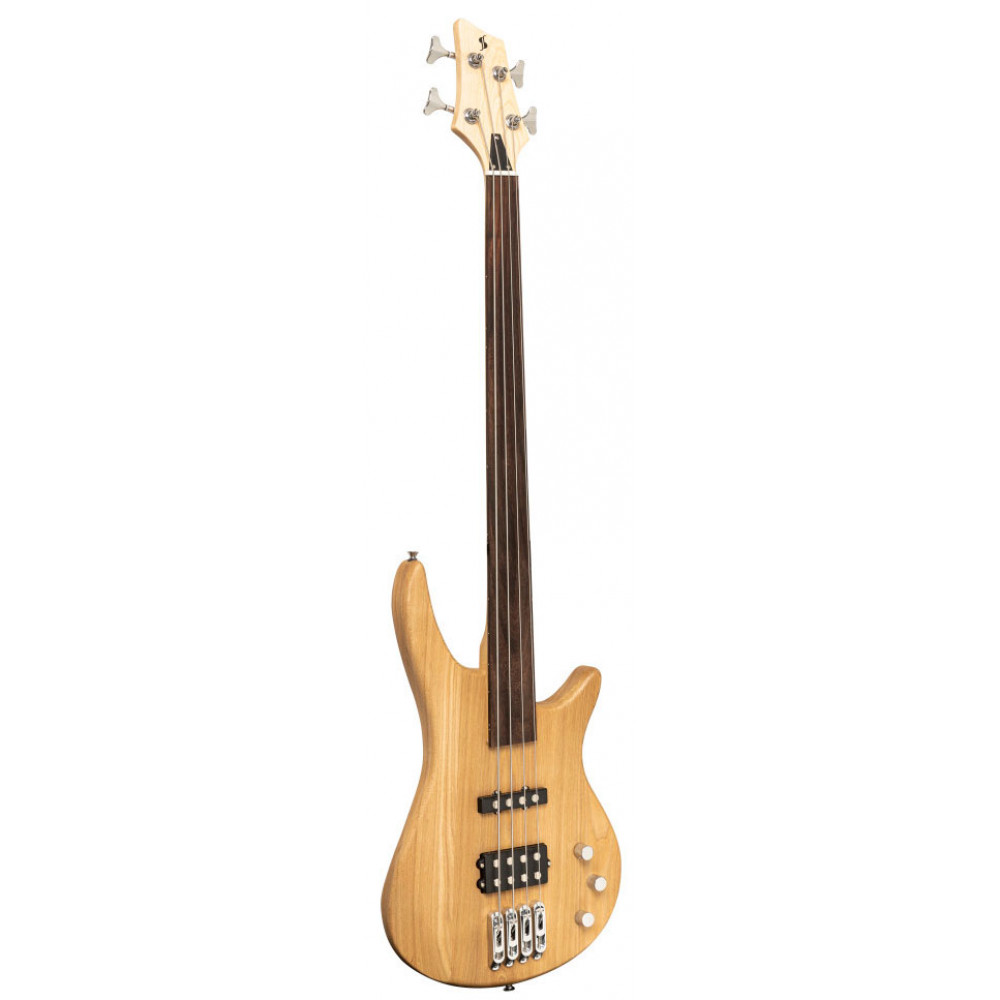 Бас-гитара STAGG SBF-40 NAT FL (безладовая)
