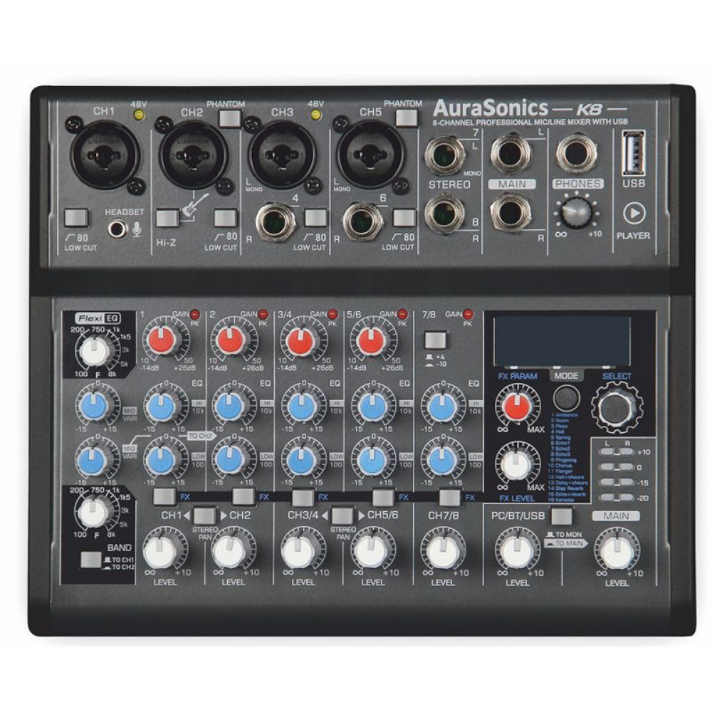 Микшерный пульт AuraSonics K8