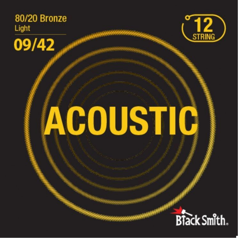 Струны BlackSmith 80/20 Bronze Light 9/42 12 String