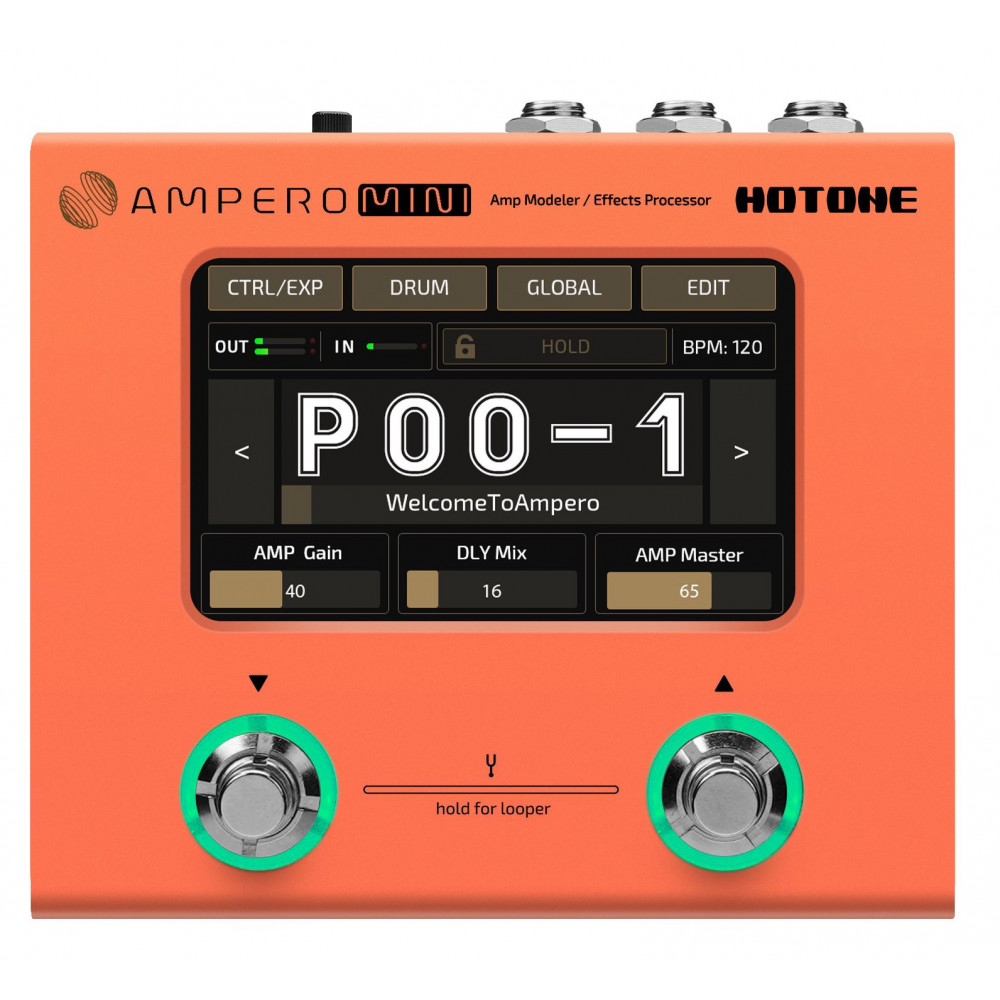 Гитарный процессор Hotone Ampero Mini (Orange)