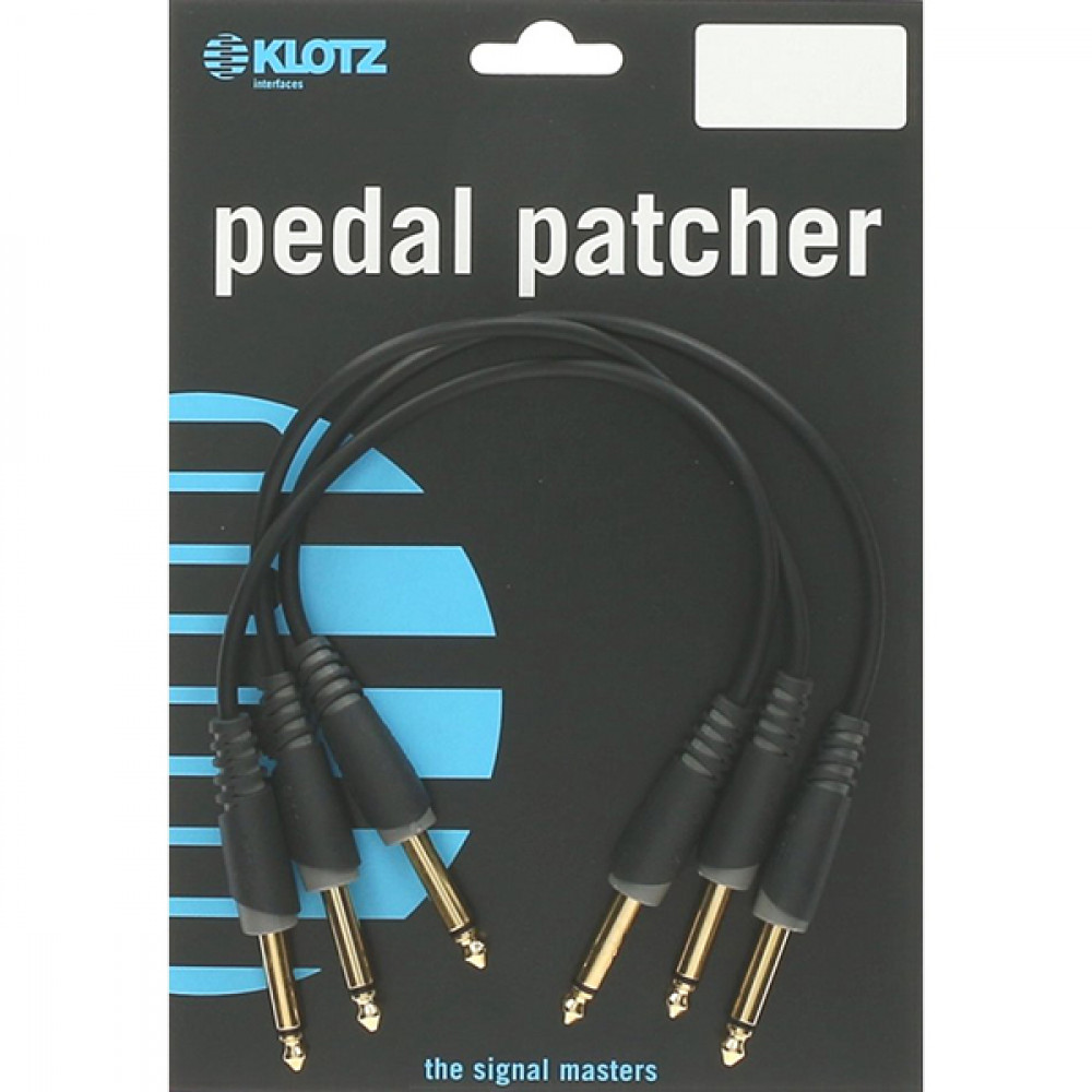 PP-JJ0030 Коммутационный кабель, 30см, прямой, 3шт, Klotz