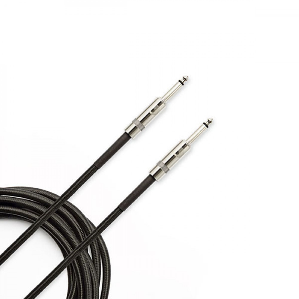 PW-BG-20BK Custom Series Braided Кабель инструментальный, 6м, черный, Planet Waves