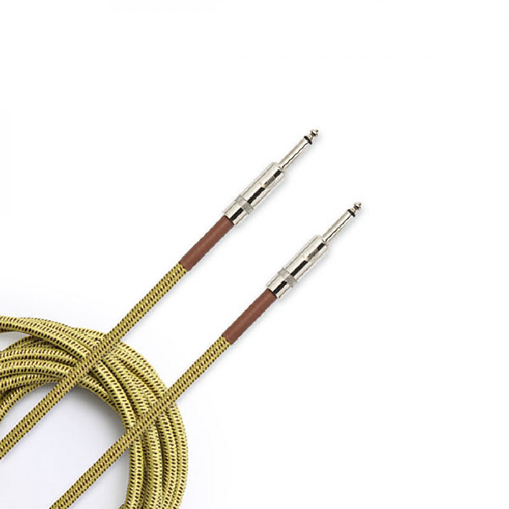 PW-BG-20TW Custom Series Braided Кабель инструментальный, 6м, желтый, Planet Waves