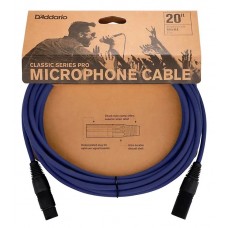 PW-CPMIC-20DBU Classic Series Pro Микрофонный кабель, 6м, тёмно-синий, D'Addario