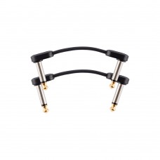 PW-FPRR-202 Custom Series Flat Инструментальный патч-кабель, 2шт, 5см, D'Addario