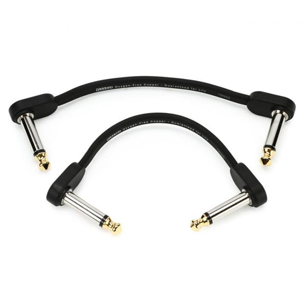 PW-FPRR-206 Custom Series Flat Инструментальный патч-кабель, 2шт, 15см, Planet Waves