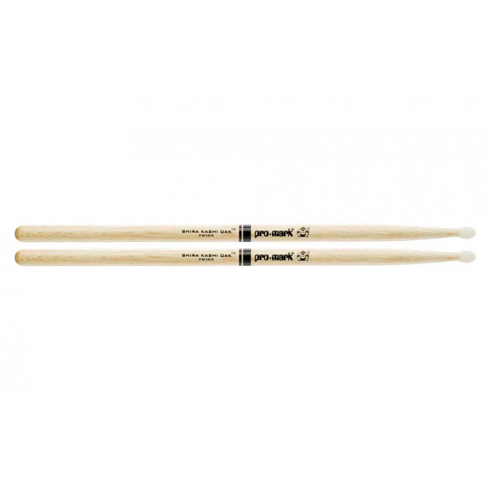 PW5BN Shira Kashi Барабанные палочки, дуб, нейлоновый наконечник, 5B, ProMark