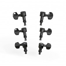 PWAT-332L Auto-Trim Колки для гитары, 3+3, локовые, черные, D'Addario