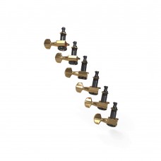 PWAT-6R3 Auto-Trim Колки для гитары, 6л, локовые, золото, D'Addario