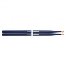RBH595AW-BLUE 5B Rebound Барабанные палочки, синие, смещенный баланс, орех гикори, ProMark