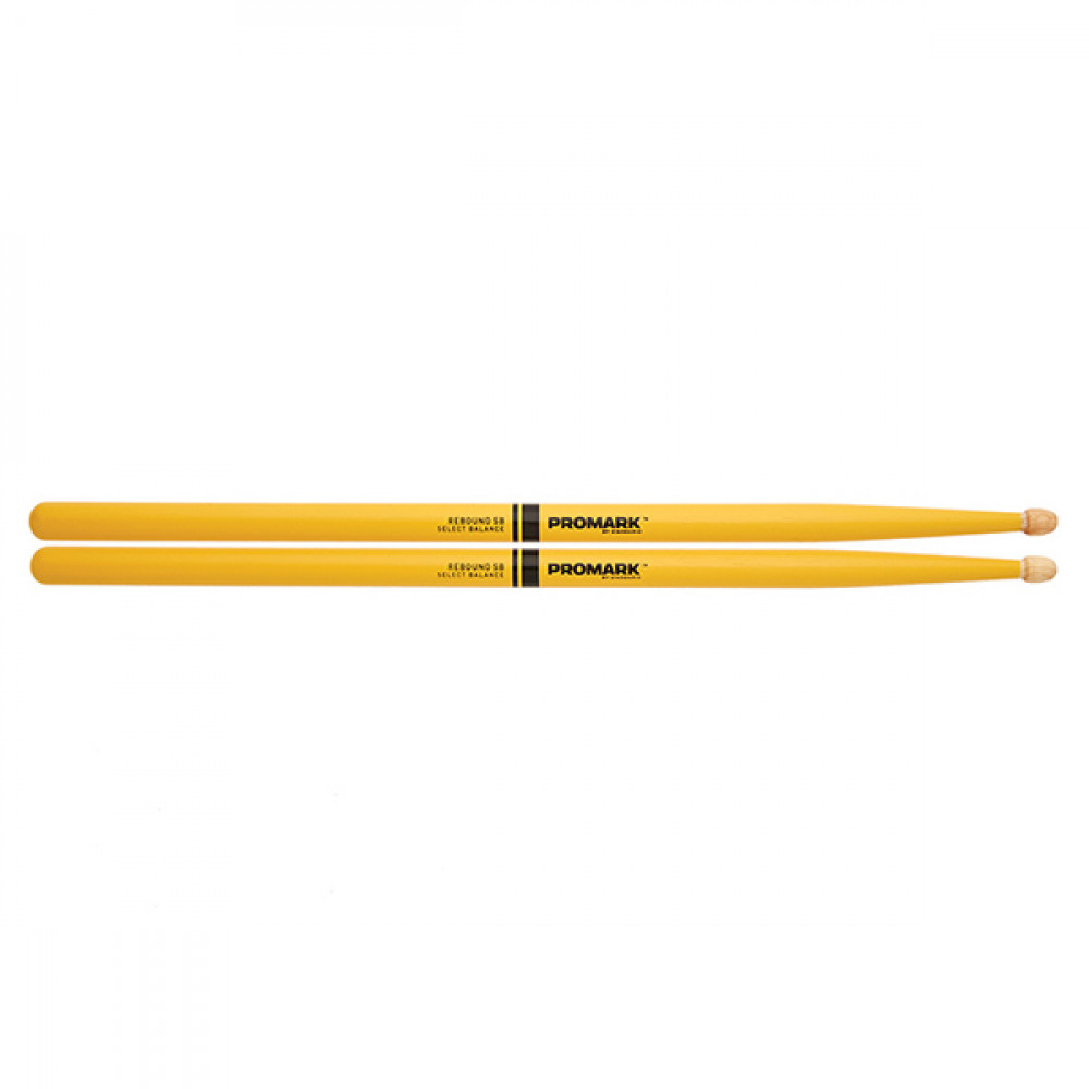 RBH595AW-YELLOW 5B Rebound Барабанные палочки, желтые, смещенный баланс, орех гикори, ProMark