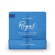 RCB0120-B25 Rico Royal Трости для кларнета Вb, размер 2.0, 25шт в индивидуальной упаковке, Rico