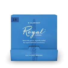 RCB0125-B25 Rico Royal Трости для кларнета Вb, размер 2.5, 25шт в индивидуальной упаковке, Rico