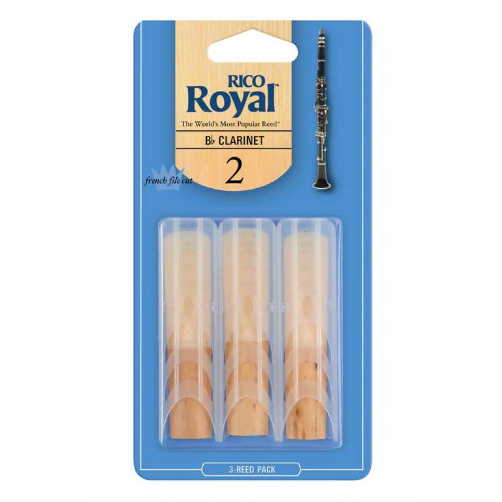 RCB0320 Rico Royal Трости для кларнета Вb, размер 2.0, 3шт, Rico