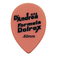 Медиаторы 72шт D'Andrea RD358.60TM, маленькая капля, матовая поверхность.