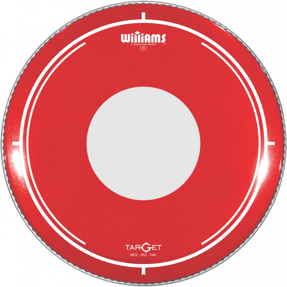 RDT2-7MIL-18 Target Dot Series Red Пластик для бас-барабана 18", красный, Williams
