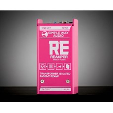 RE-PK Reamper Дибокс, преобразователь сигнала для гитары, пассивный, розовый, Simpleway Audio