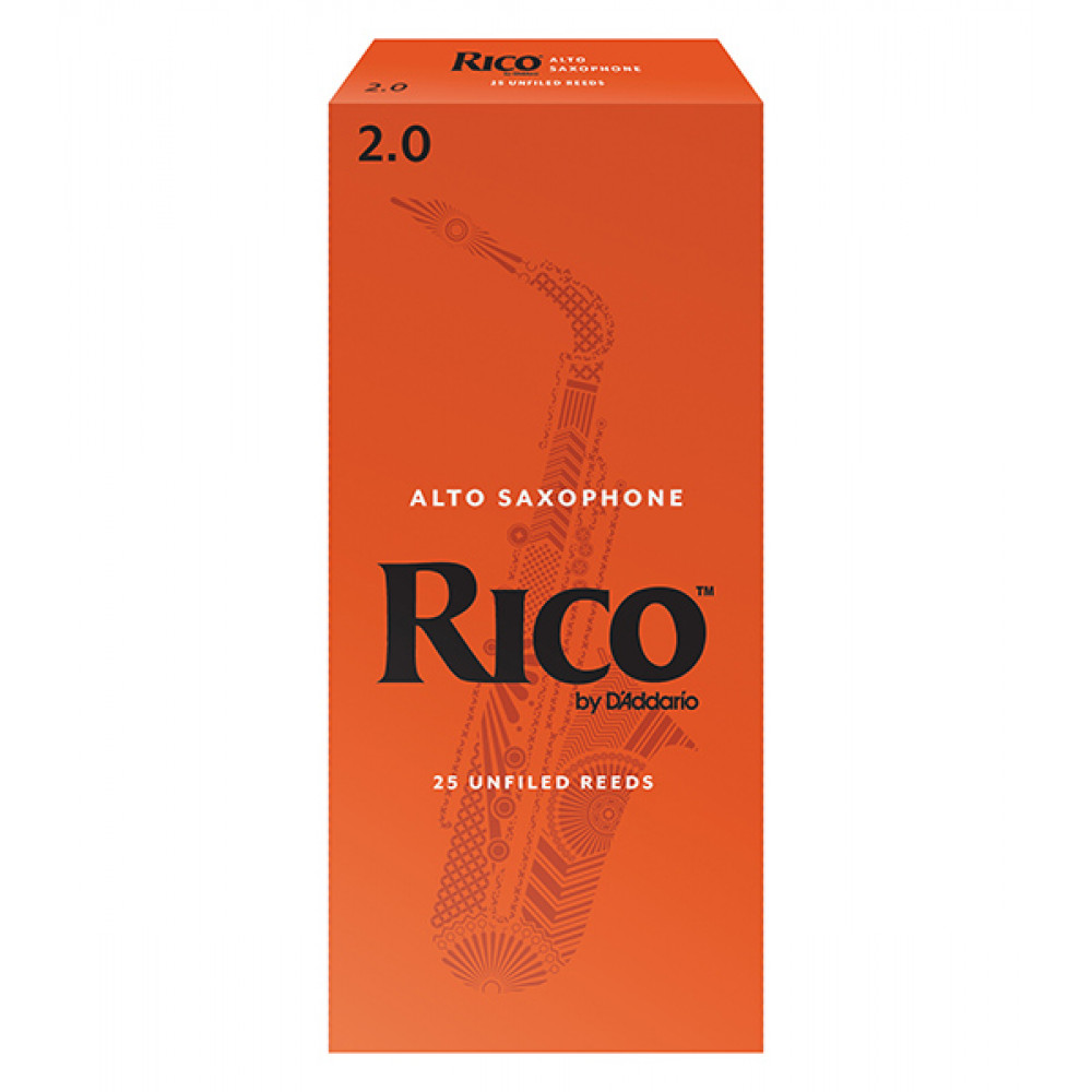 RIA2520 Rico Трости для саксофона сопрано, размер 2.0, 25шт, Rico