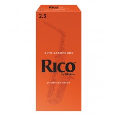 RIA2525 Rico Трости для саксофона сопрано, размер 2.5, 25шт, Rico