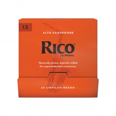 RJA0115-B25 Rico Трости для саксофона альт, размер 1.5, 25шт в индивидуальной упаковке, Rico