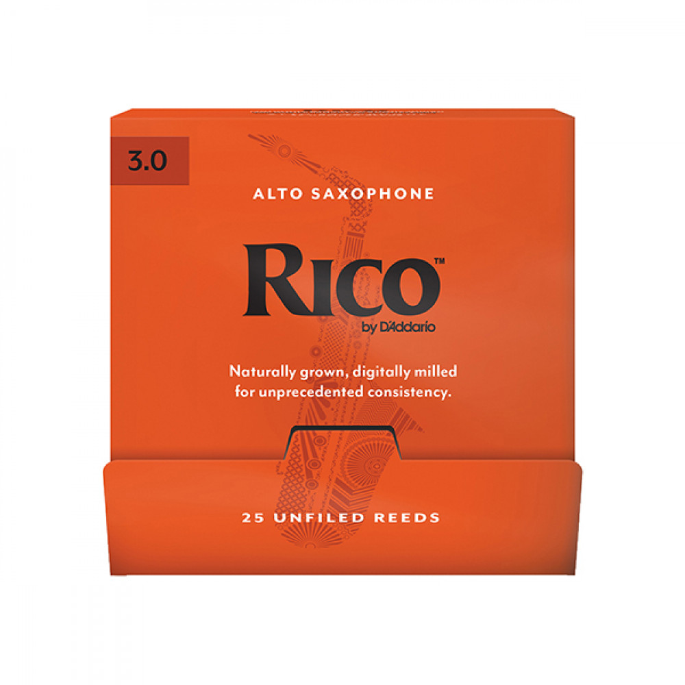 RJA0130-B25 Rico Трости для саксофона альт, размер 3.0, 25шт в индивидуальной упаковке, Rico