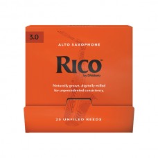 RJA0130-B25 Rico Трости для саксофона альт, размер 3.0, 25шт в индивидуальной упаковке, Rico