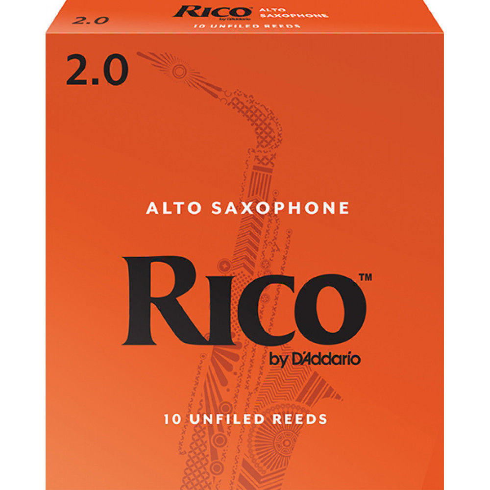 RJA1020 Rico Трости для саксофона альт, размер 2.0, 10шт в упаковке Rico