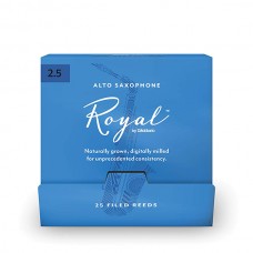 RJB0125-B25 Rico Royal Трости для саксофона альт, размер 2.5, 25шт в индивидуальной упаковке, Rico