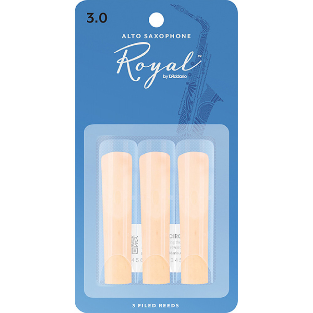 RJB0330 Rico Royal Трости для саксофона альт, размер 3.0, 3шт, Rico