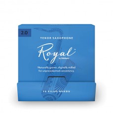 RKB0120-B25 Rico Royal Трости для саксофона тенор, размер 2.0, 25шт в индивидуальной упаковке, Rico