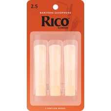 RLA0325 Rico Трости для саксофона баритон, размер 2.5, 3шт, Rico