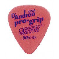Медиаторы D'Andrea RPGB351.50TH ProGrip Brites, дерлин, 72шт, 0.50мм