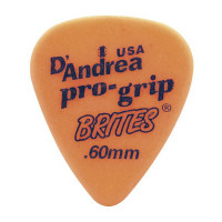 Медиаторы D'Andrea RPGB351.60TM ProGrip Brites, дерлин, 72шт, 0.60мм