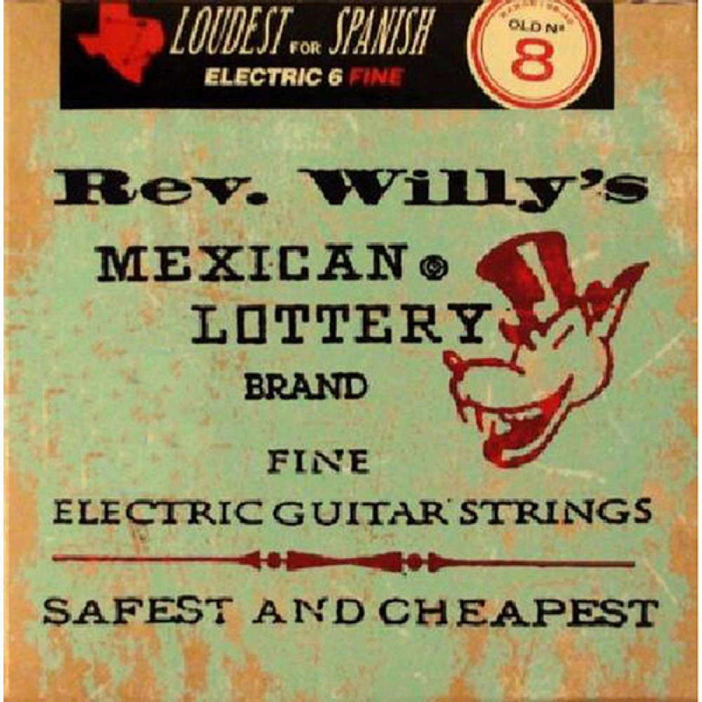 RWN0840 Rev. Willy's Lottery Комплект струн для электрогитары, никелированные, Fine, 8-40, Dunlop