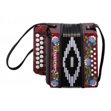 S20XL-C-BD Гармонь "Ромашка" 15х12-I, бордовая, Шуйская гармонь