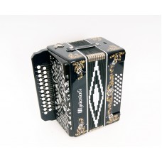 S51XL-A-BLACK Гармонь "Шуйская" 25х25-III, черная, Шуйская гармонь
