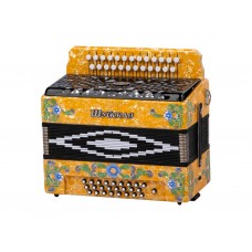 S51XL-A-YL Гармонь "Шуйская" 25х25-III, жёлтая, Шуйская гармонь