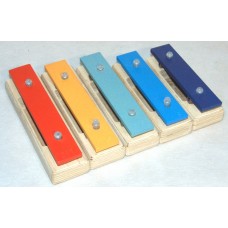 SGBS5-C Металлофон разборный (глокеншпиль) сопрано 5 нот-полутона, цветной, Sinkopa