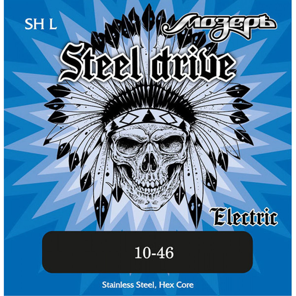 SH-L Steel Drive Комплект струн для электрогитары, сталь, 10-46, Мозеръ