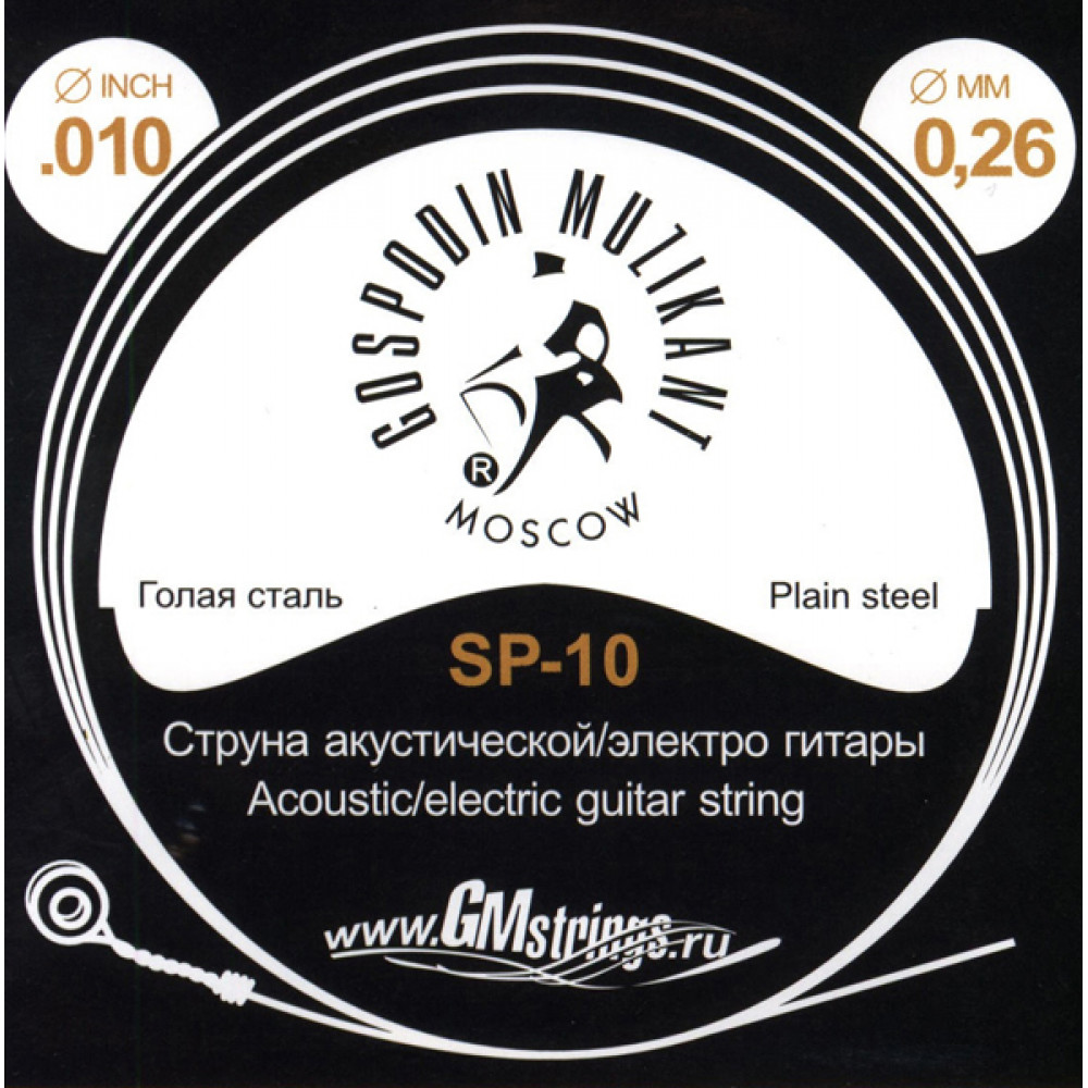 SP-10 Отдельная струна, 0,010, сталь ФРГ, Господин Музыкант