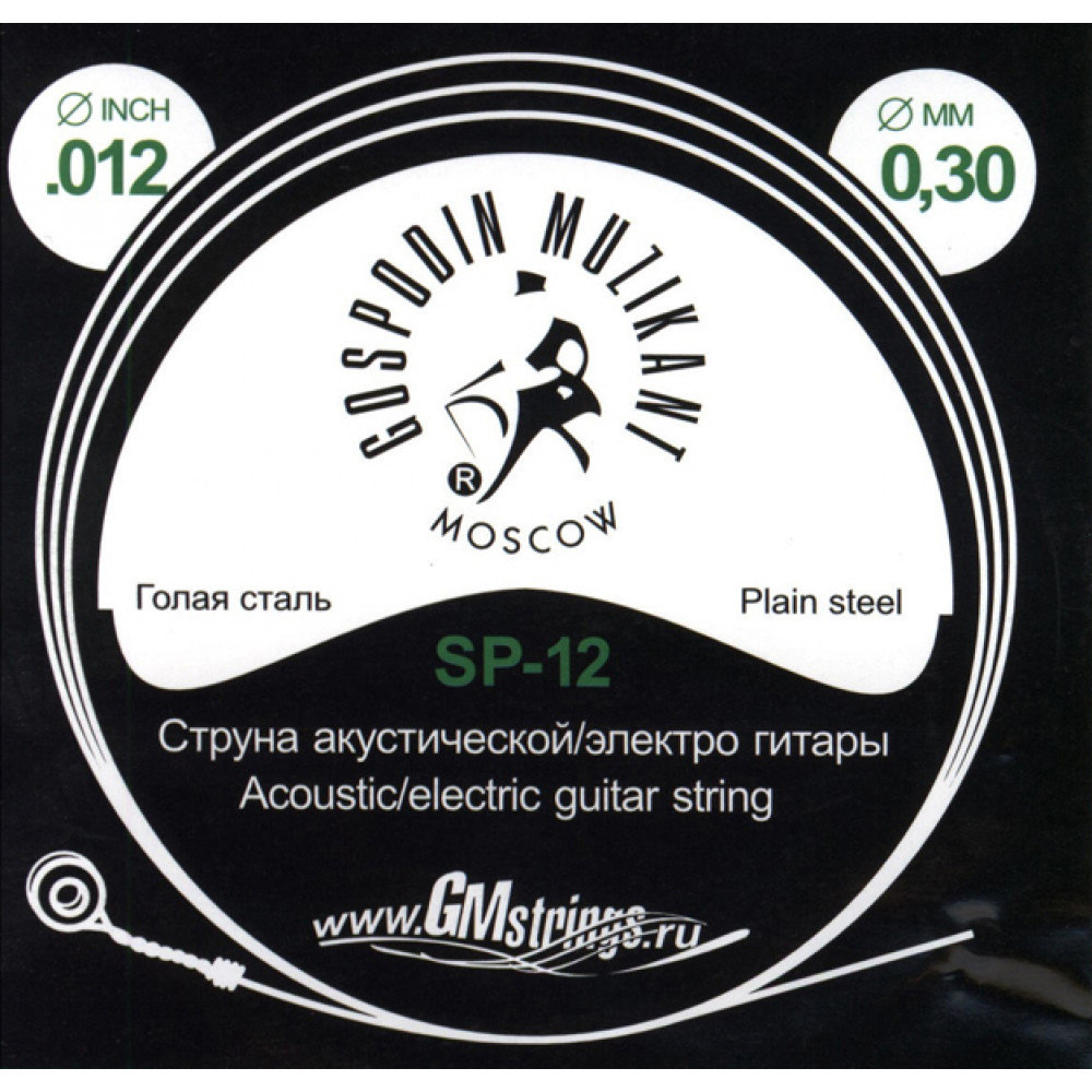 SP-12 Отдельная струна, 0,012, сталь ФРГ, Господин Музыкант