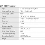 SPA-10 Акустическая система активная, MP3, SD, USB, BT. 65Вт, Leem