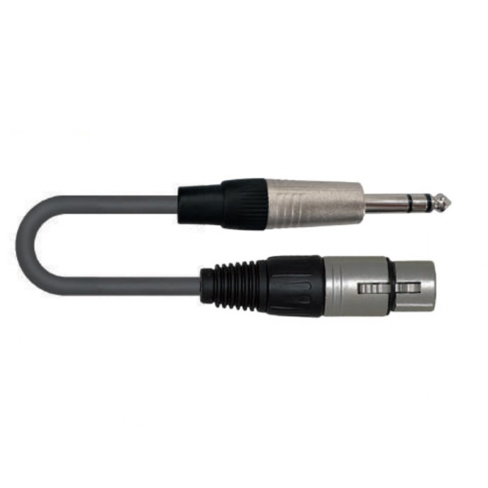 Кабель акустический XLRf-6.3мм Leem SPTF-3, 1м
