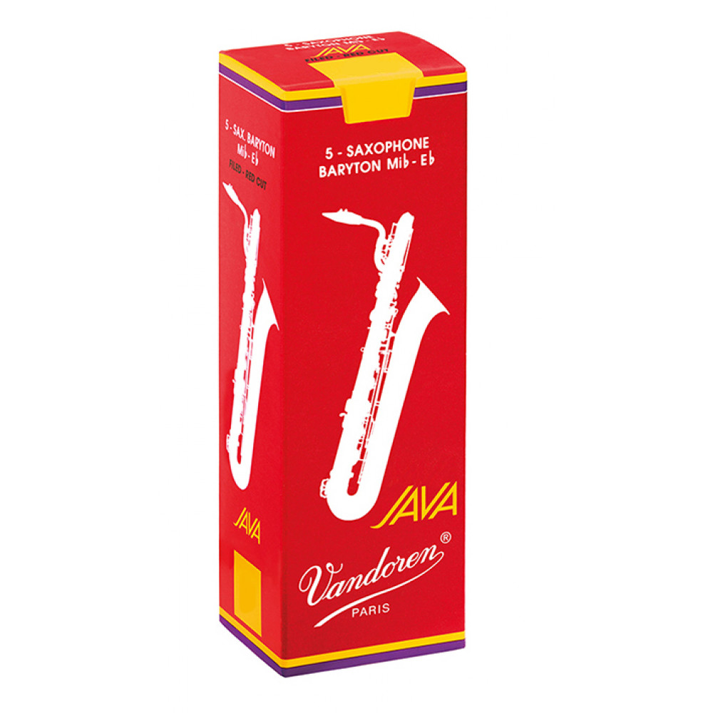 SR3425R JAVA RED CUT Трости для саксофона Баритон №2,5 (5шт) Vandoren
