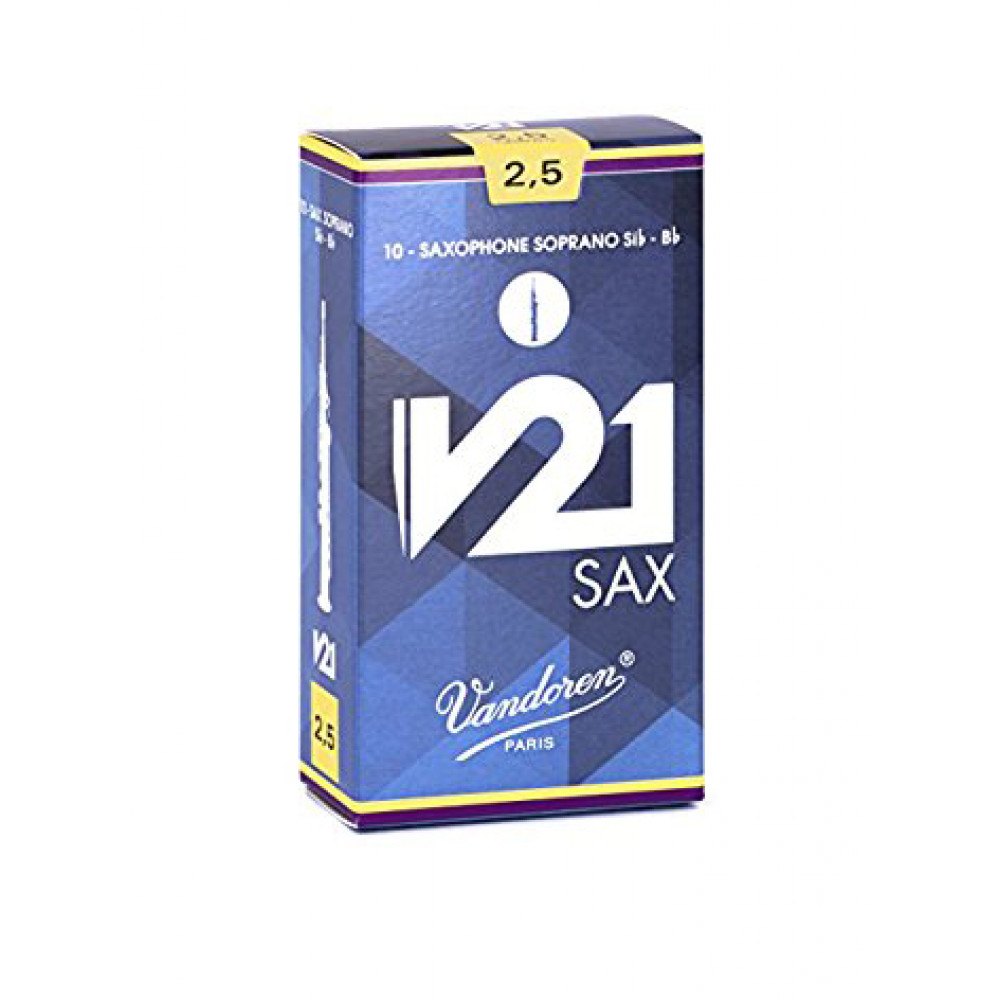 SR8025 V21 Трости для саксофона сопрано, размер 2.5, 10шт, Vandoren