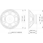 Динамик Lavoce SSF153.00, 15" сабвуферный, 800Вт, 8 Ом