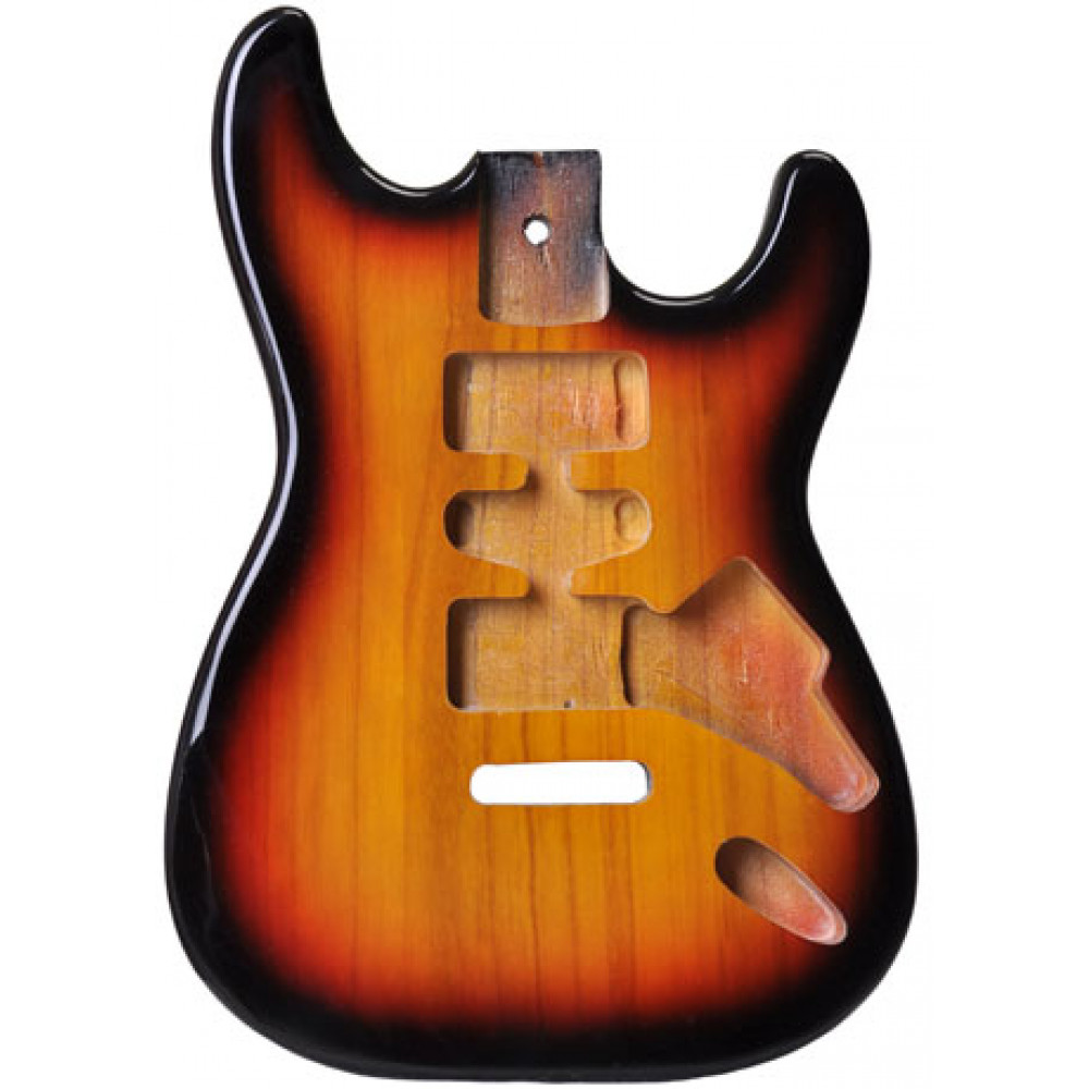 SST-10BOP-3TS Корпус электрогитары, павловния, санберст, Sunsmile