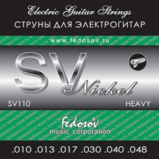 SV110 Комплект струн для электрогитары, никелевый сплав, Heavy, 10-46, Fedosov