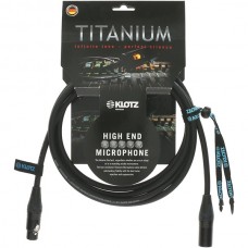 TI-M0300 Titanium Кабель микрофонный, 3м, XLR, Klotz
