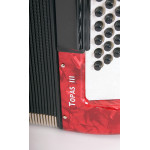 Topas-III-96/37-RD Topas III Аккордеон 37/96/III/7/3, красный, с ремнями и чехлом, Weltmeister